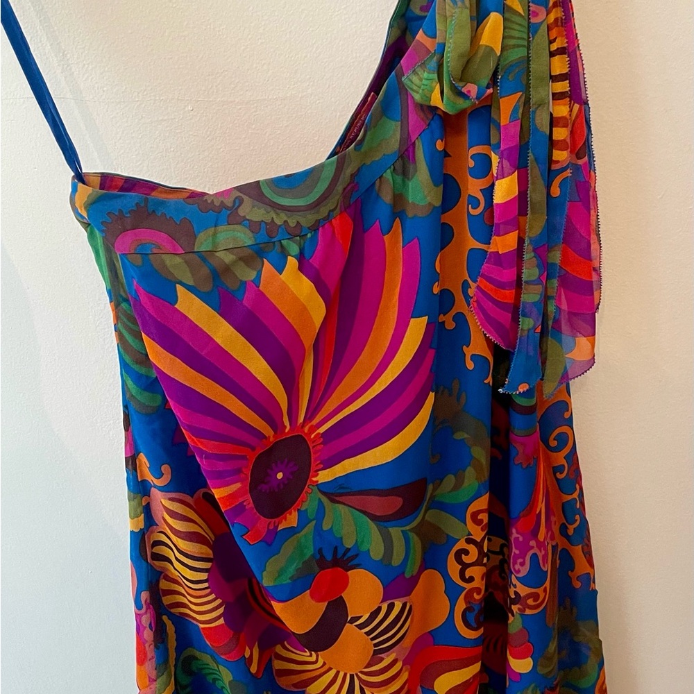 Trina Turk x Banana Republic One Shoulder Mini Dress
